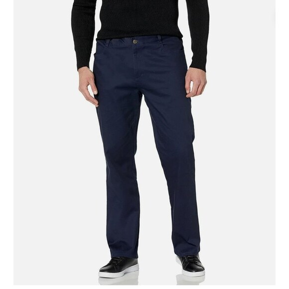 Lee Other - Lee Uniforms Men's Skinny Leg 5 Pocket Jeans Pants 42x30 Stretch Navy Blue NWT
